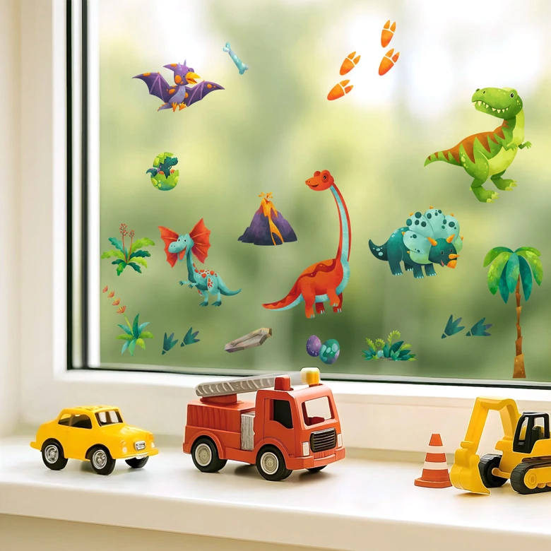 Autocollants Dinos pour enfants 