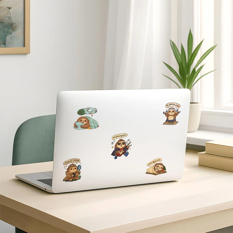 Stickers Funny sloth sayings 