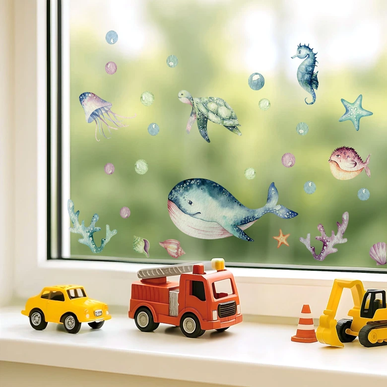 Autocollants animaux marins - Kvilis 