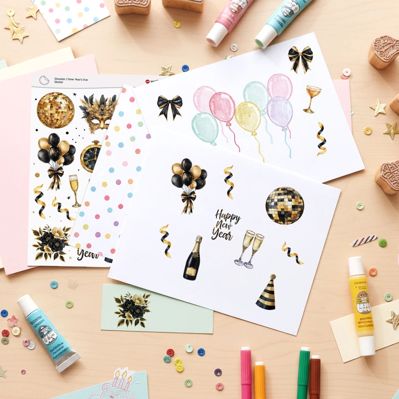 Sticker New Year's Eve 