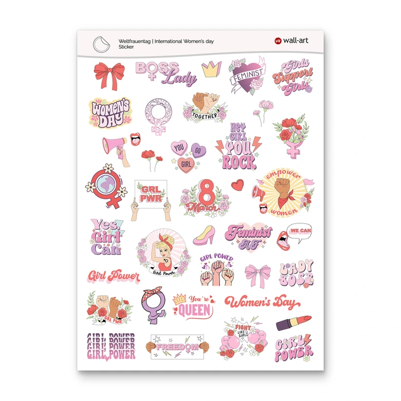 Sticker Weltfrauentag 