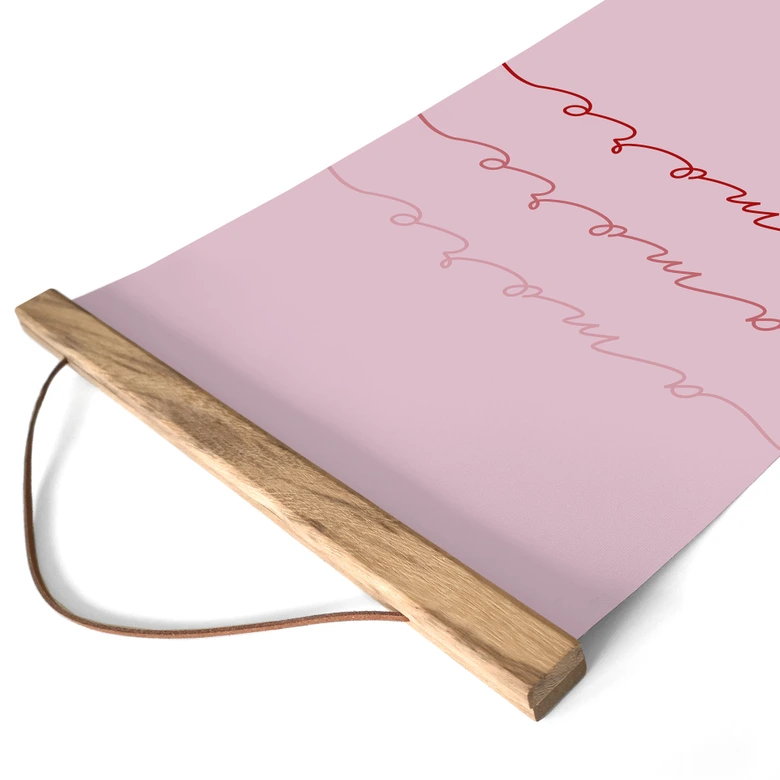 Stoffbild mit Schriftzug Amore 