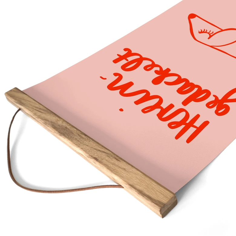 Stoffbild Lustiges Hundemotiv mit Dackel - Arnold 