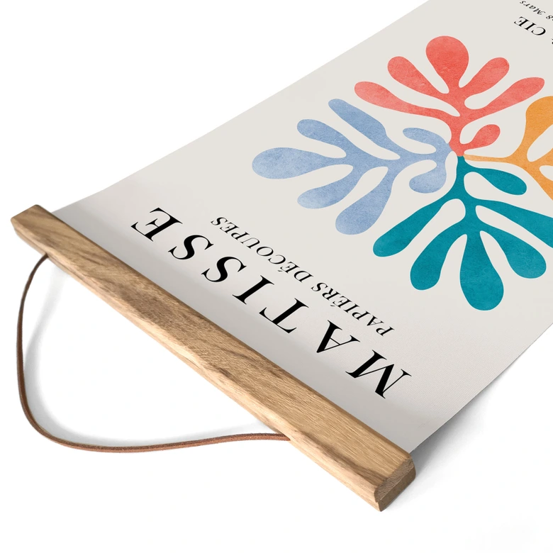 Stoffbild Plakat Papiers Découpés im Matisse-Stil - Costa 