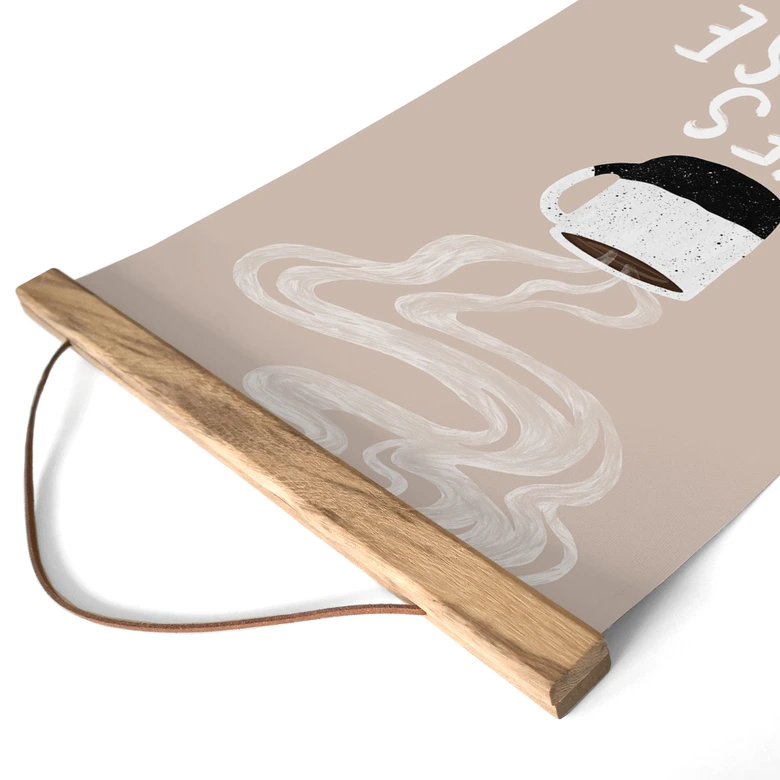 Stoffbild Heiße Tasse Kaffee am Morgen - EMELIEmaria 