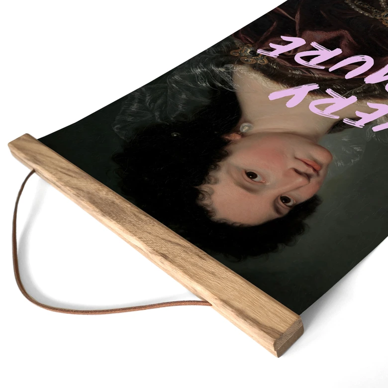 Obraz tkaniny Barokowe piękno: bardzo skromny - Grace Digital Art 