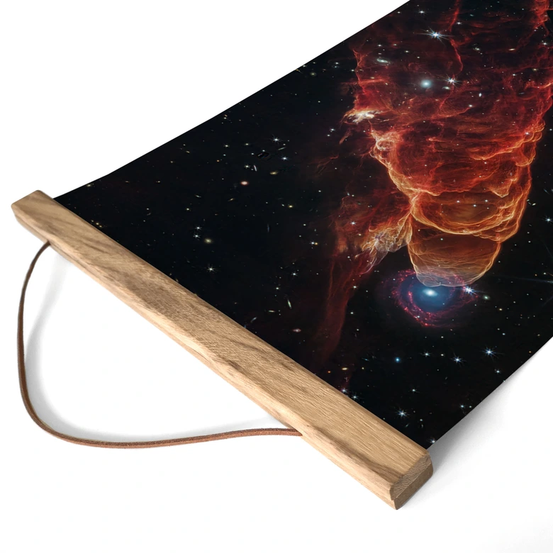 Affiche textile James Webb Telescope - Cyclone cosmique Herbig Haro 49/50 