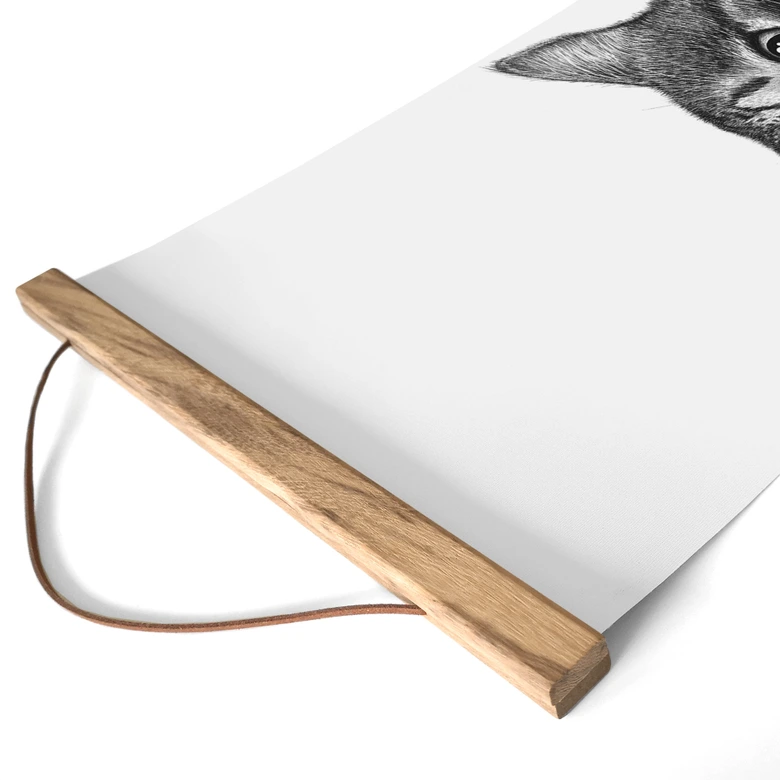 Póster de tela Gato curioso - Korenkova 