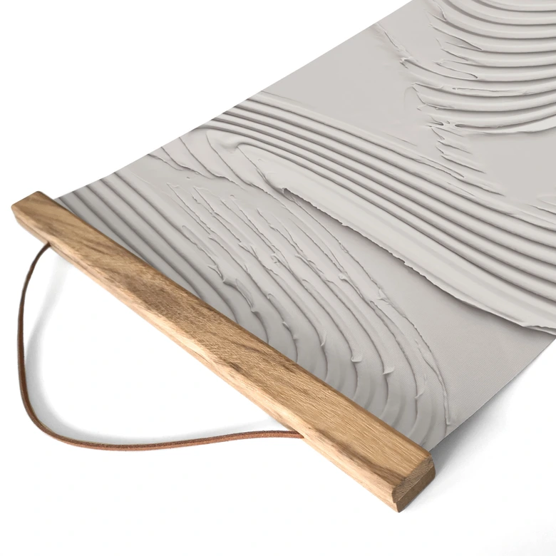 Stoffbild Sanfte Strukturen in Beige - Pictufy Studio 