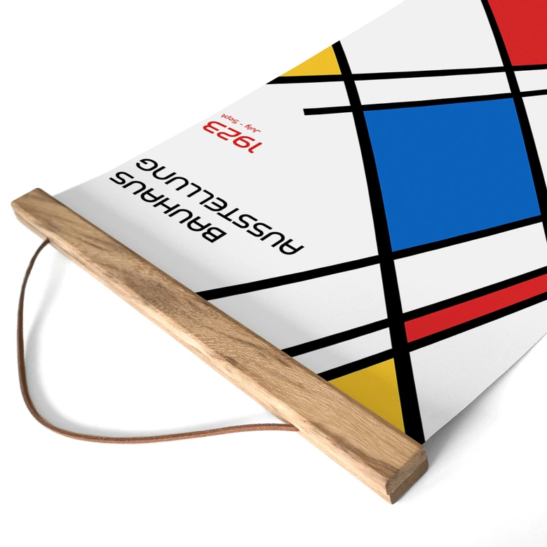 Stoffbild Retro Bauhaus Ausstellung 1923 - Retrodrome 