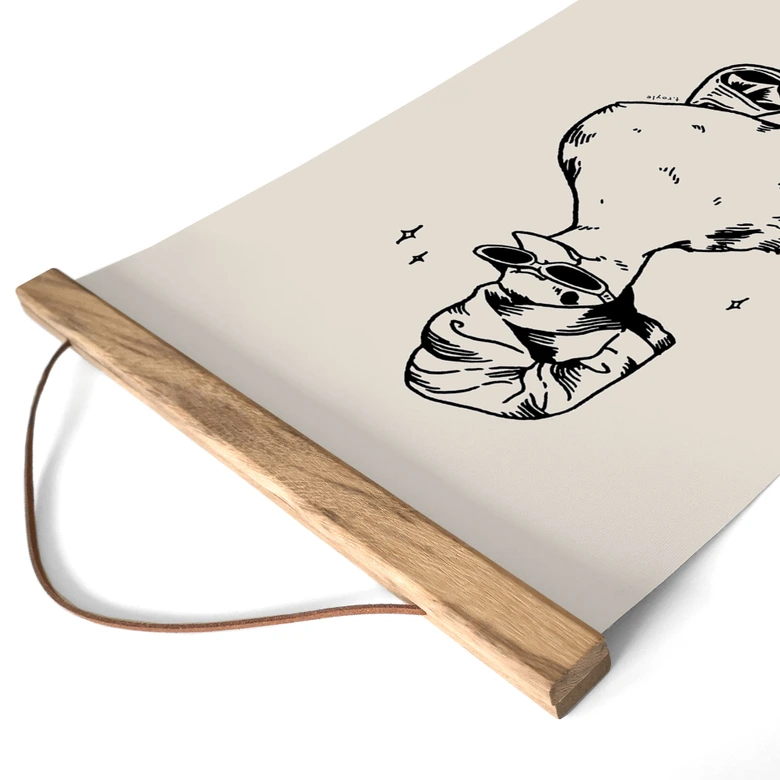 Obraz z tkaniny Fajna kaczka spa w okularach przeciwsłonecznych - Royle 