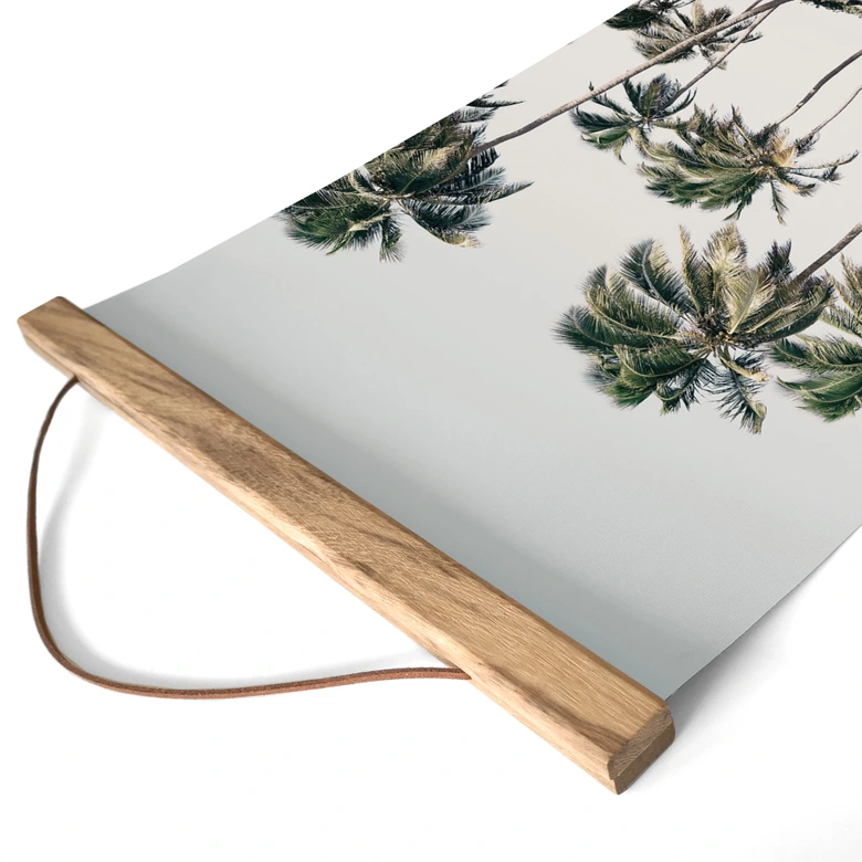 Affiche textile Palmiers tropicaux sur la plage - Sisi & Seb 