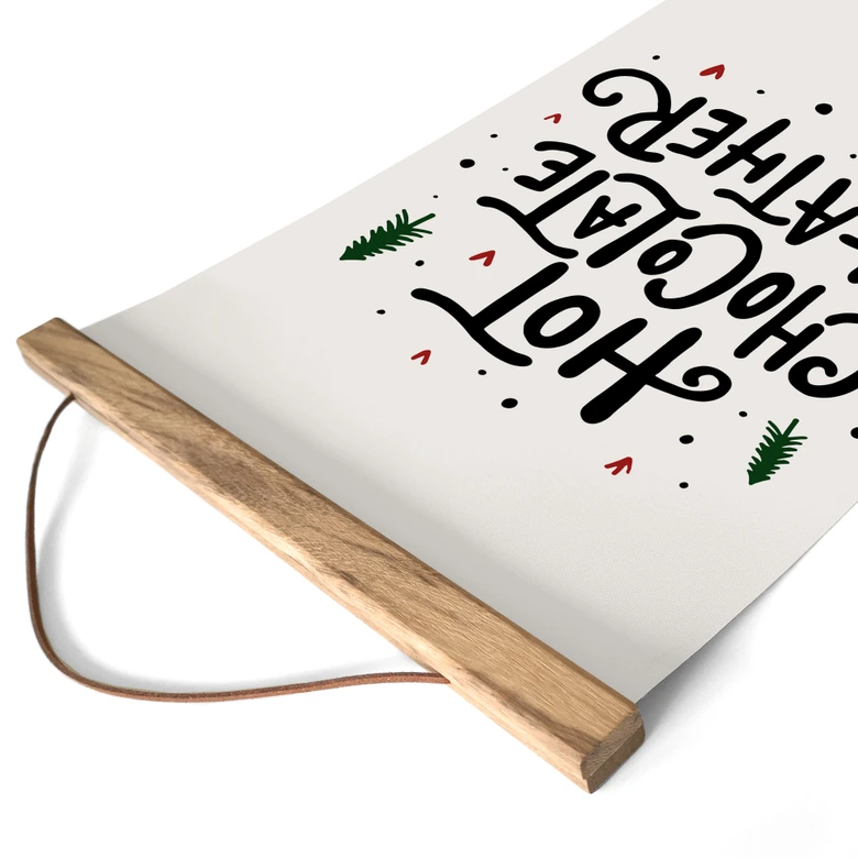 Stoffbild Hot Chocolate Christmas Print - Soley 