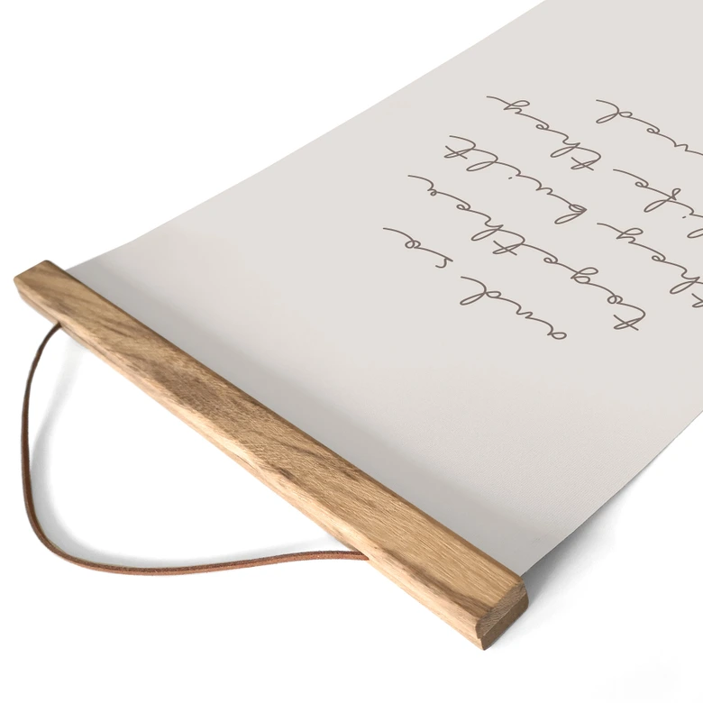 Stoffbild mit Liebesspruch - Together 