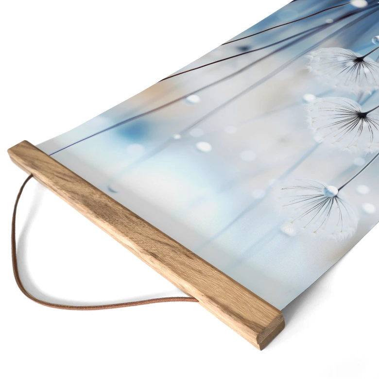 Obraz tkaniny perły rosy na mleczach - Treechild 