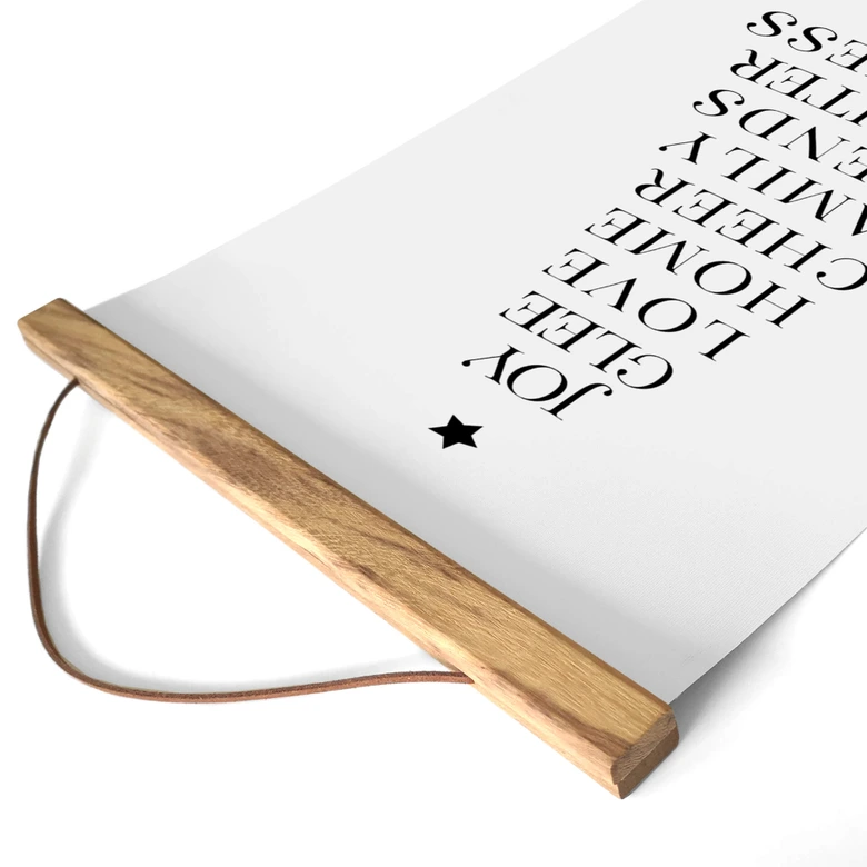 Obraz tkaniny - typograficzna choinka - Blursbyai 