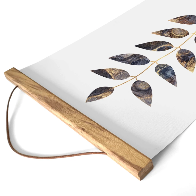 Póster de tela Fredriksson - Hojas jaspeadas 