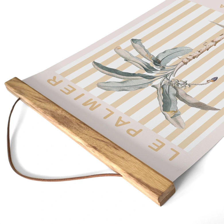 Stoffbild Palme an der Französischen Riviera - Grace Digital Art 