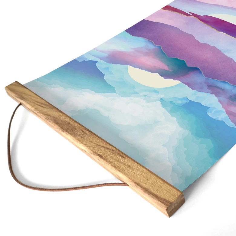 Stoffbild Schillernde Berglandschaft - SpaceFrog Designs 