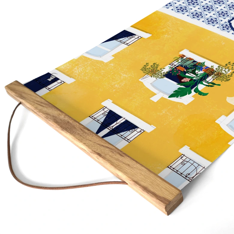 Textil poster Lissabons fasad - Tomljanovic 