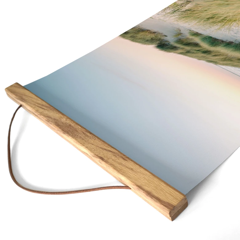 Stoffbild Dünen an der holländischen Küste - Zwart 