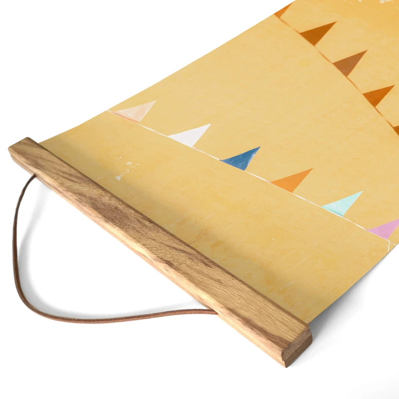 Textile poster Flags in Mexico - Zwart 