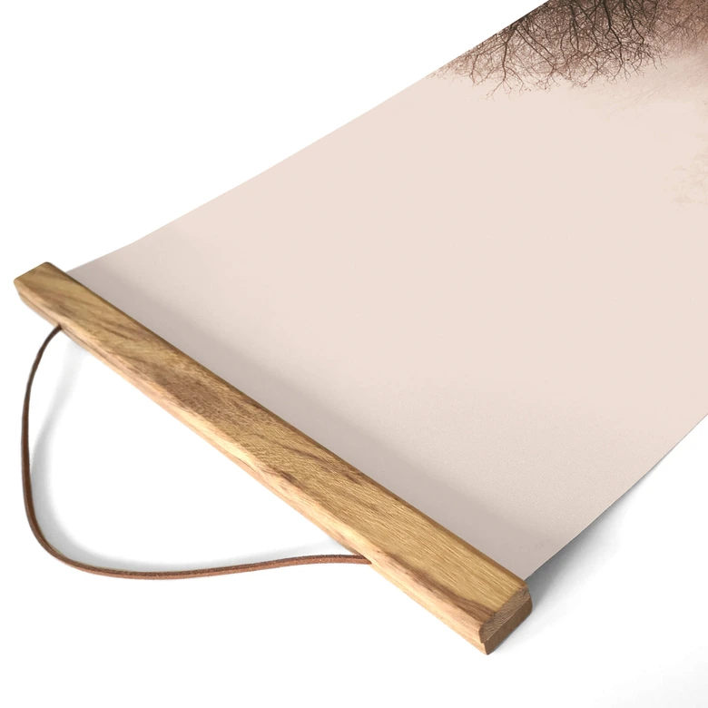 Textil poster Höstens stillhet vid flodstranden panorama - Annie 