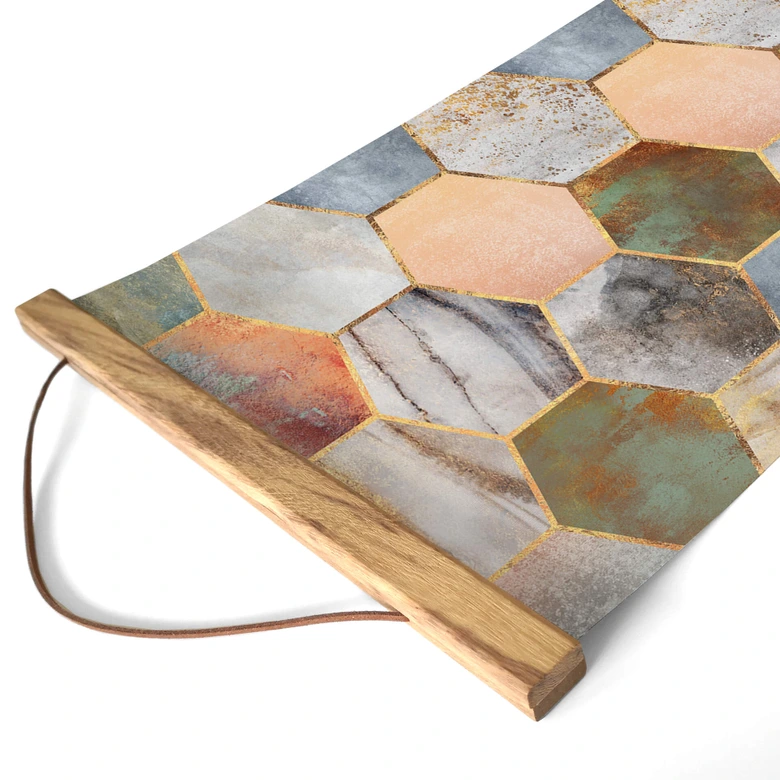 Póster de tela Fredriksson - Mármol y nácar - Panorama 