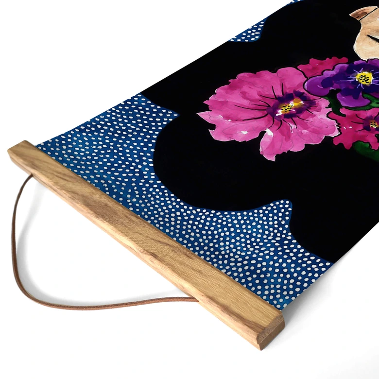 Póster de tela Retrato de mujer - Panorama del corazón susurrante - Hülya 