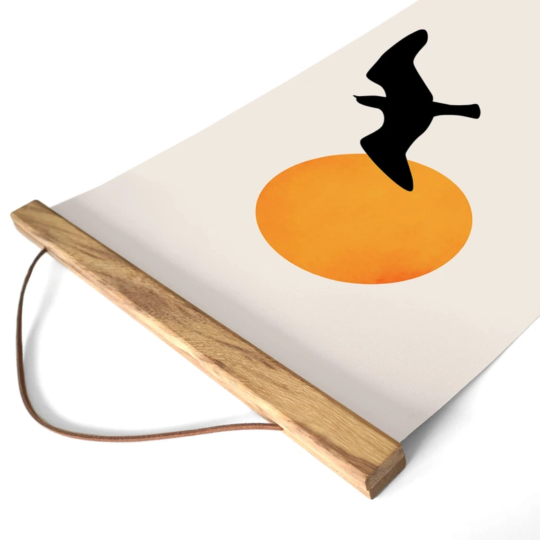 Tekstil plakat Kubistika - Traveling Birds 