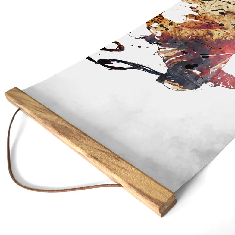 Affiche textile Ninja volant - Kulik 
