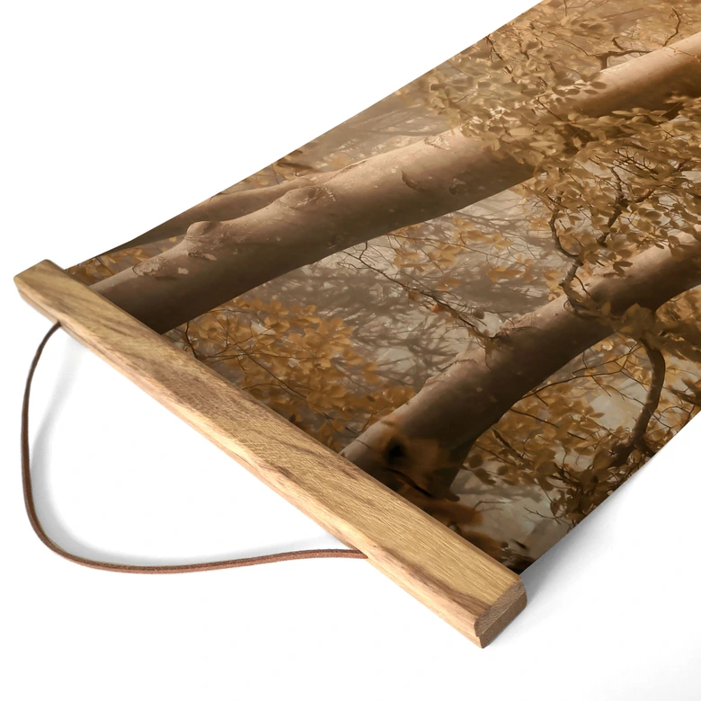 Obraz tkaniny Las w porannej mgle - Maier 