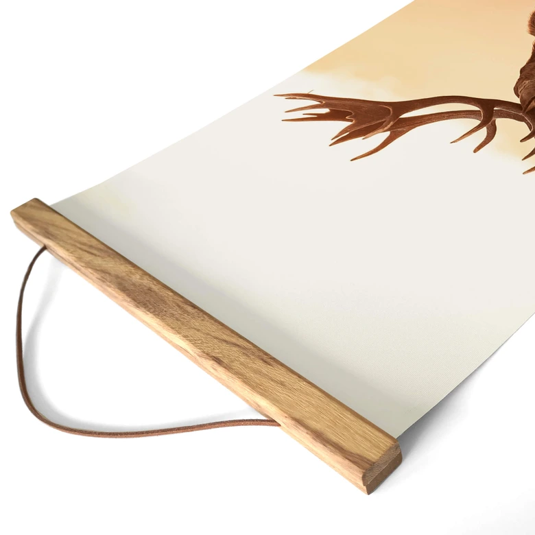 Natur Textil poster - Majestätisk hjort - Panorama 