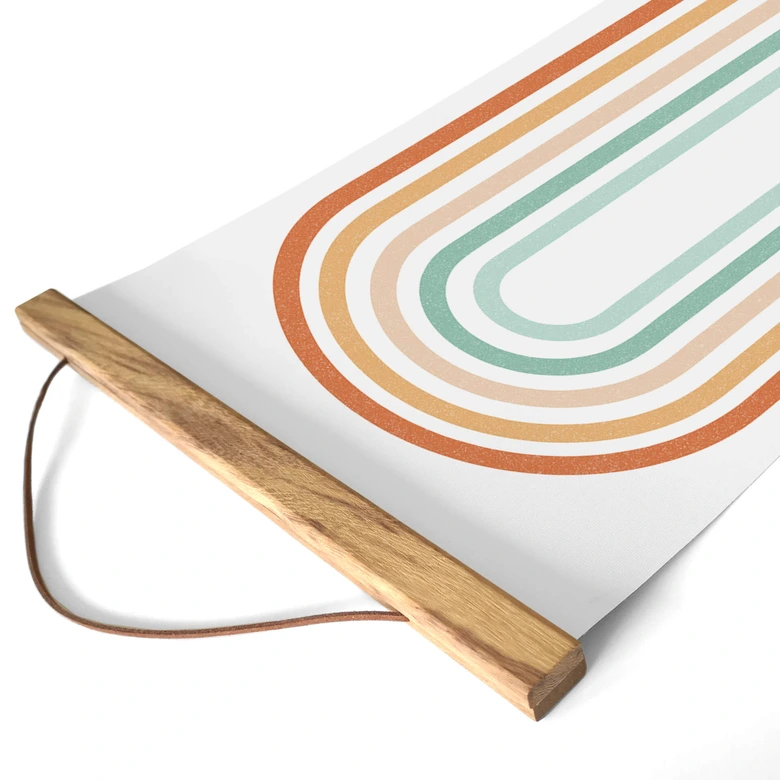 Póster de tela Rainbow Boho - Panorama 