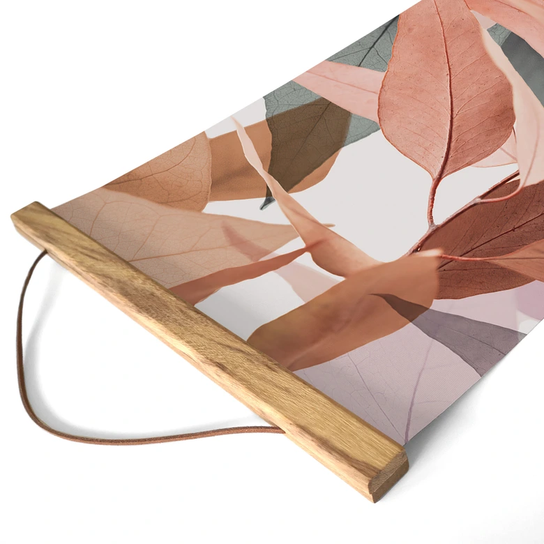 Póster de tela Hojas de eucalipto de colores - Sisi & Seb - Panorama 