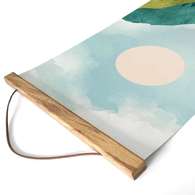 Obraz tkaniny Kolorowa wiosenna łąka - SpaceFrog Designs - Panorama 