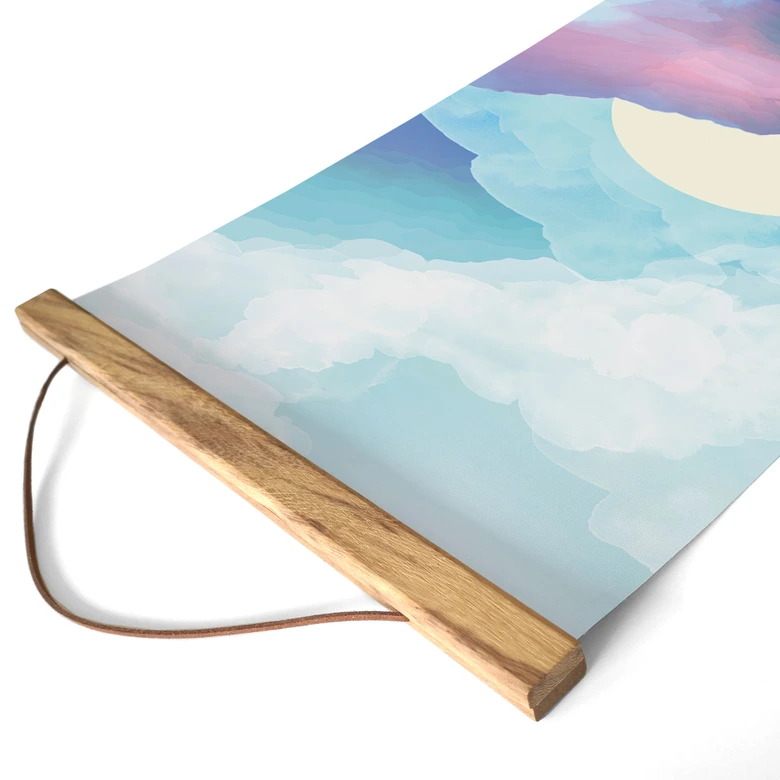 Stoffbild Schillernde Berglandschaft - SpaceFrog Designs - Panorama 