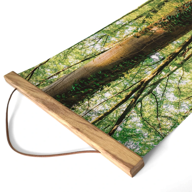 Textil poster Djupt inne i skogen - Panorama 