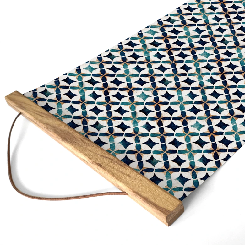 Obraz tkaniny Portugalski Próbki - Azulejos - Treechild - Panorama 