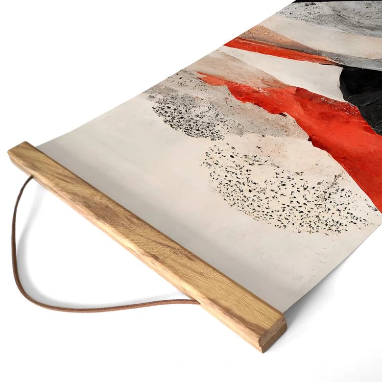 Textielposter Treechild - Red Mountains in Japan 