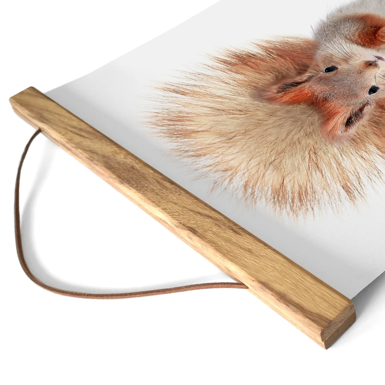 Textil poster med en liten ekorre - Sisi & Seb 