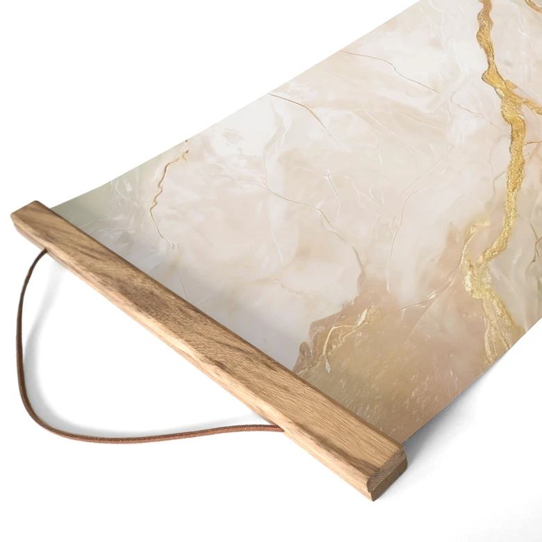 Póster de tela Elegance of the Ocean - Golden Currents - Taller Alpenglow - Panorama 