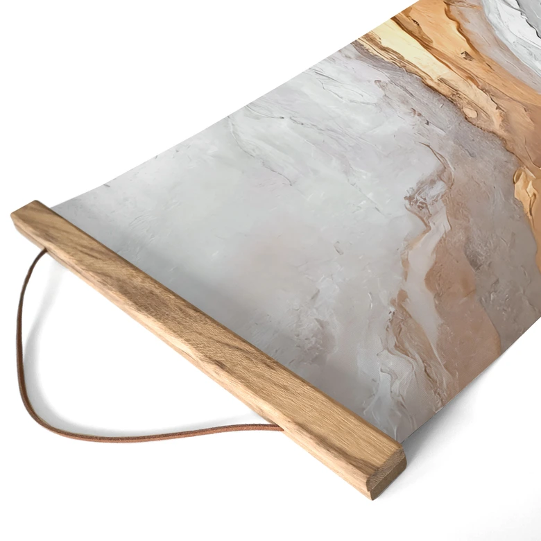 Stoffbild Himmel und Erde in fließenden Farben - Alpenglow Workshop - Panorama 