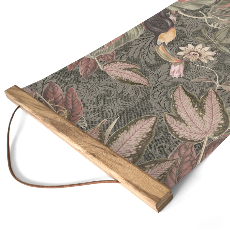 Stoffbild Tukan im Tropenwald - Bloomery Decor - Panorama 