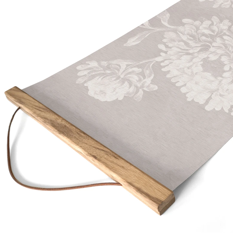 Tekstil plakat Wildflowers i kridtlook Beige - Bloomery Decor - Panorama 