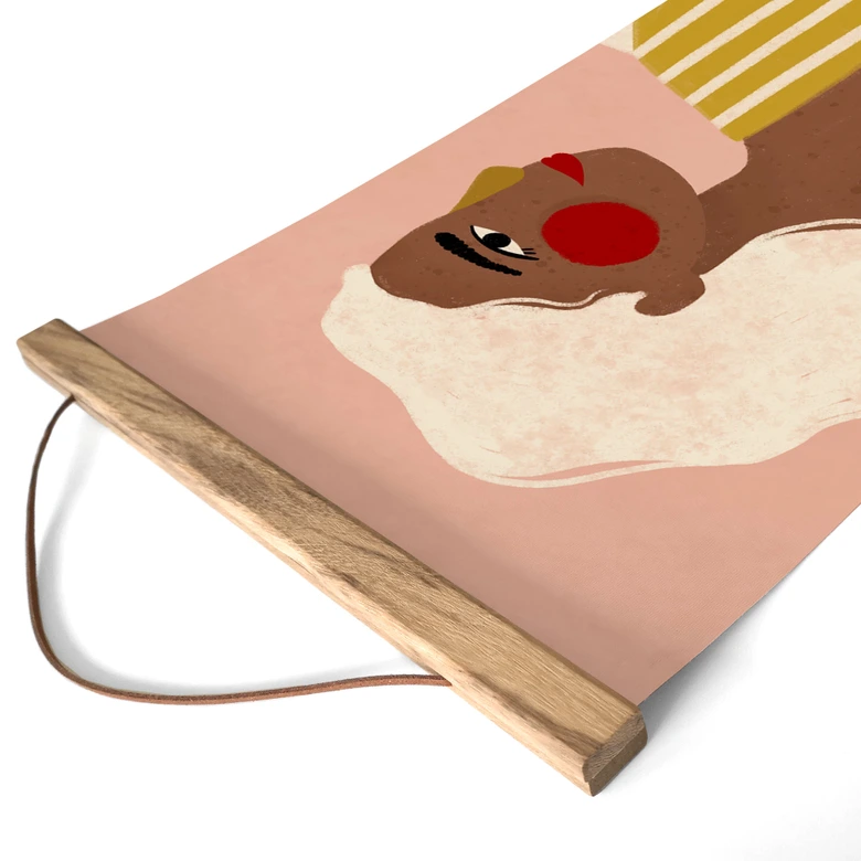 Stoffbild Frau in Mustern: Eine moderne Ikone - Müller - Panorama 