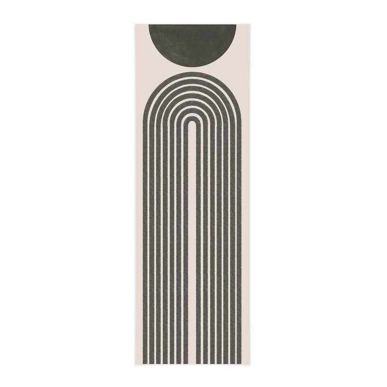 Panorama-Stoffbild 'Striped Bow' – Stilvolle Wandkunst von The Miuus Studio 