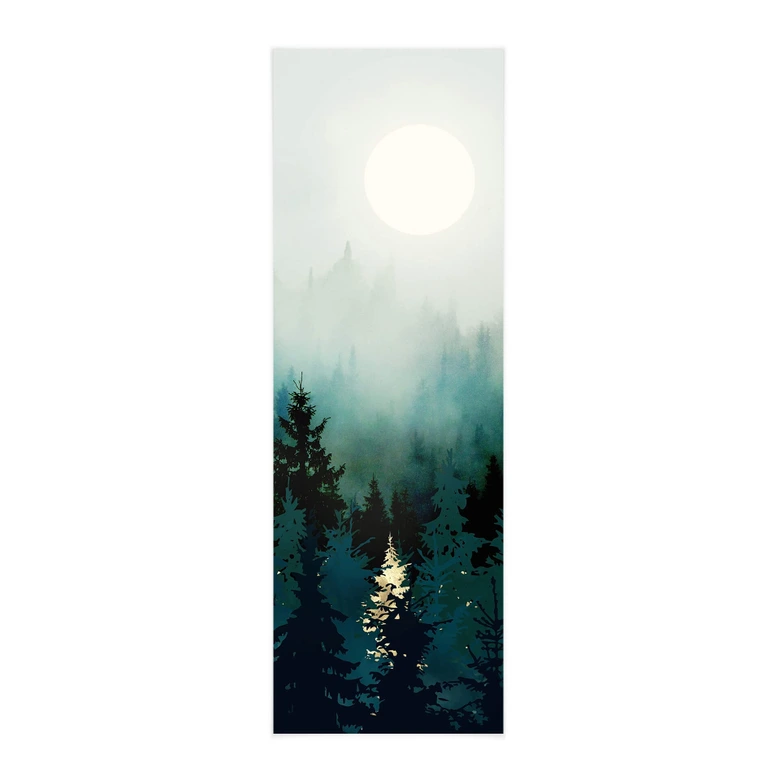 Stoffbild SpaceFrog Designs - Nebliger Wald - Panorama 