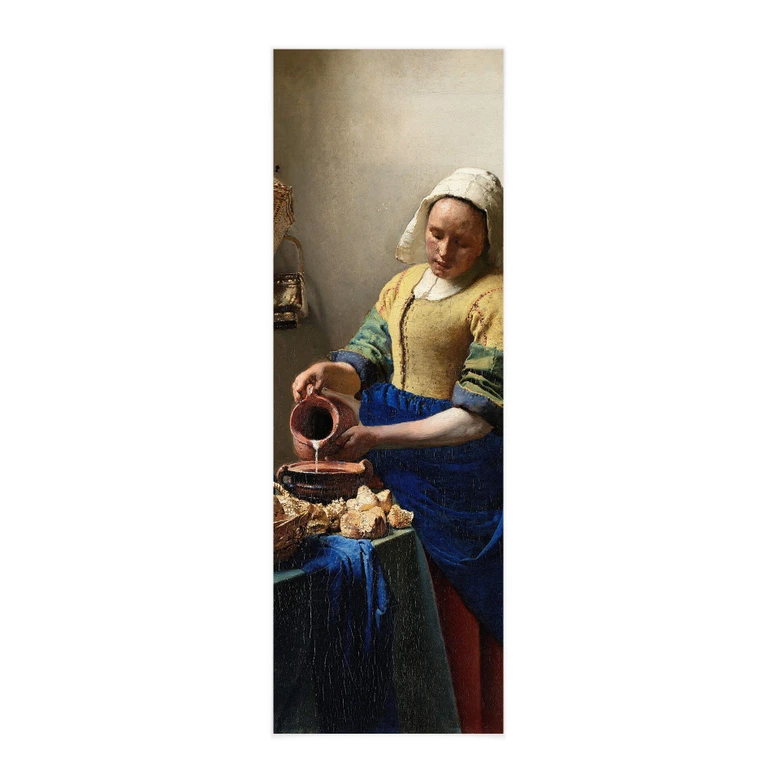 Stoffbild Vermeer - Das Mädchen mit dem Milchkrug - Panorama 