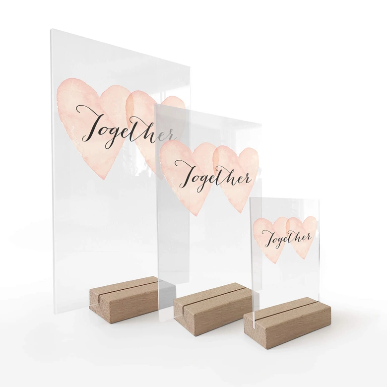 Tischaufsteller Confetti & Cream - Together 